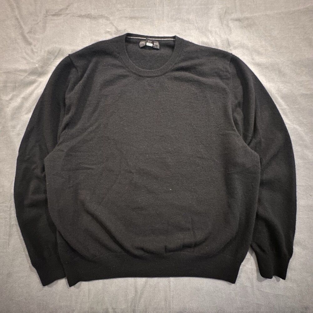 Bloomingdale's The Men's Store Sweater Mens 2XL 100% Cashmere Pullover Black